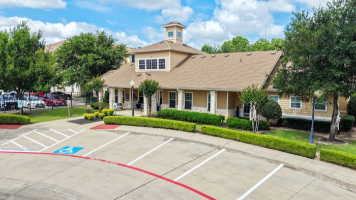 Aerial view of Villas on Calloway Creek clubhouse